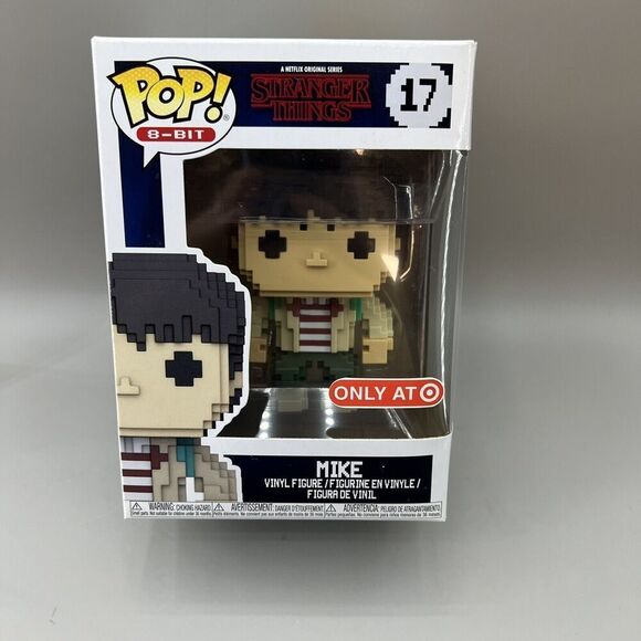 Funko Pop! 8-Bit: Stranger Things - Mike #17 Target Exclusive Protection Box NEW - Picture 1 of 8